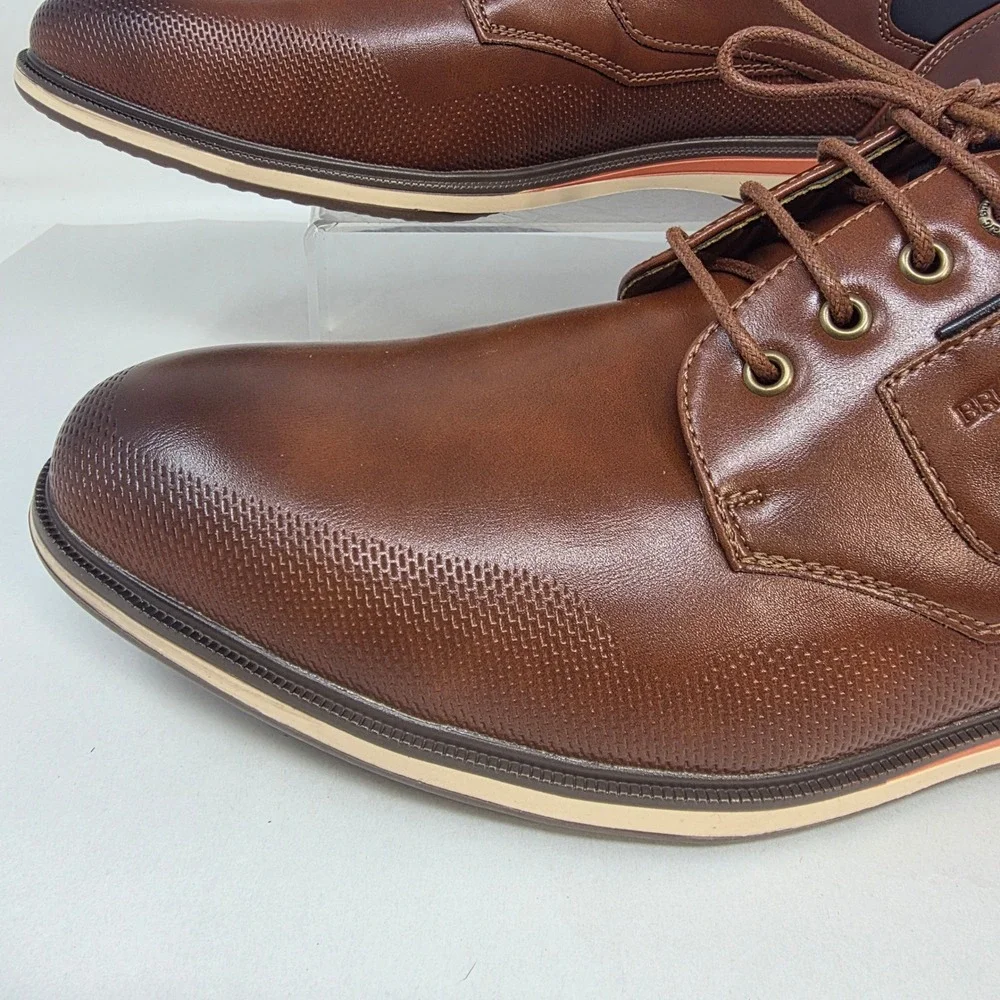 Bruno Marc Dress Shoes Mens Size 12 LG19008M Brown Casual Oxford Excellent